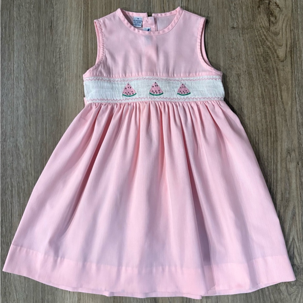 Silly Goose Smocked Watermelon Dress-size 4
